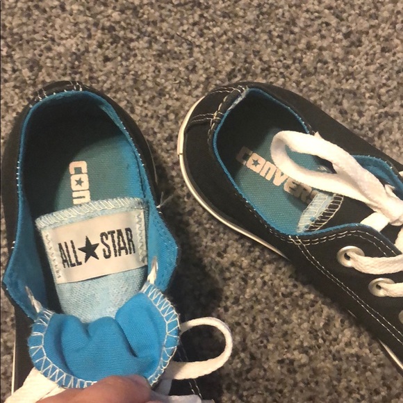Black/Blue Converse All Star Unisex  Low Top Shoes - Picture 11 of 13